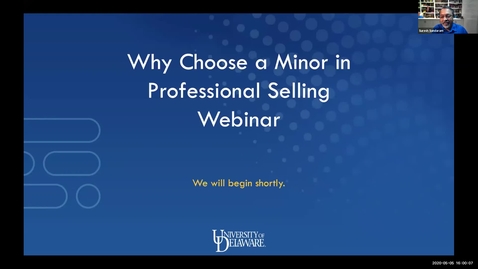 Thumbnail for Why Choose a Minor in Professional Selling Webinar 5.5.2020