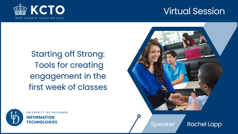 Thumbnail for KCTO 2024: Start off Strong, semester start up activities with Rachel Lapp