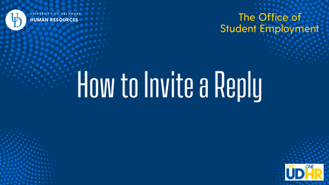 Thumbnail for How to Invite to Reply