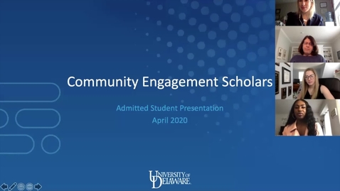 Thumbnail for entry Community Engagement Scholars