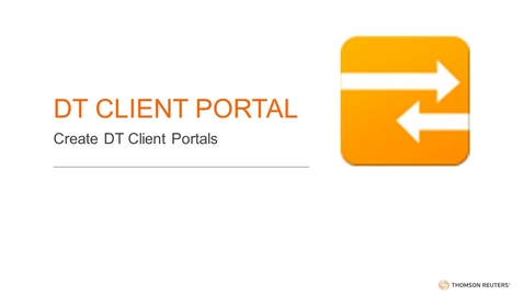 Thumbnail for DT Client Portal