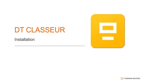 Thumbnail for DT Classeur - Installation