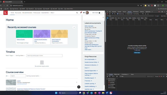 Embedded KAF video in KEATS 230725