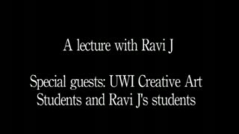 Thumbnail for entry 2011 Fall Lecture  with Raviji