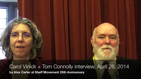 Thumbnail for entry Carol  Vinick &amp; Tom Connolly, Oral History Interview, April 26, 2014