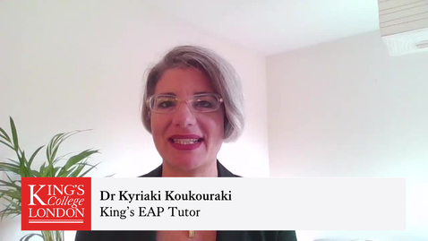 Thumbnail for Kickstart your thinking intro by Dr Kyriaki Koukouraki