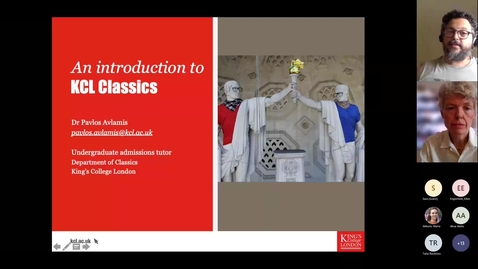 Thumbnail for entry Undergraduate Virtual Open Week July 2022: Introduction to Classics