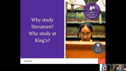 Thumbnail for entry Undergraduate Virtual Open Week: Introduction to English