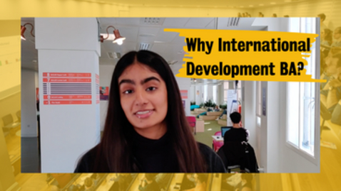 Thumbnail for Malika: why study International Development BA at King's