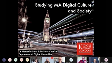 Thumbnail for entry MA Digital Culture &amp; Society - Postgraduate Offer Holder Event