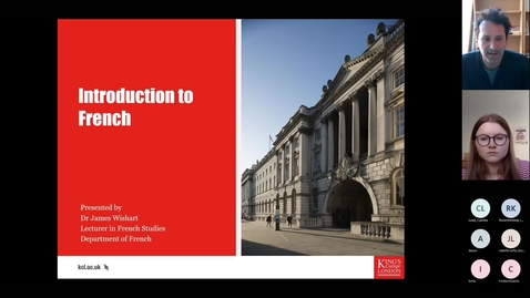 Thumbnail for Undergraduate Virtual Open Week July 2022: Introduction to Modern Languages - French