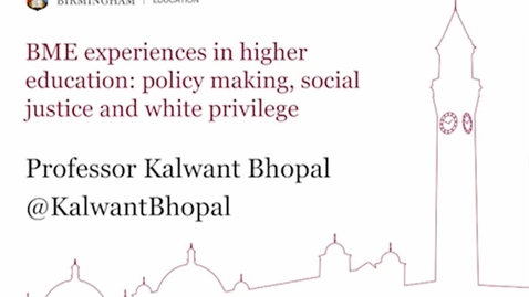 Thumbnail for entry LTC Keynote - BME Experiences in Higher Education: Policy Making, Social Justice and White Privilege