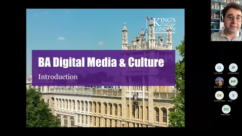 Thumbnail for Undergraduate Virtual Open Week July 2022: Introduction to Digital Media &amp; Culture