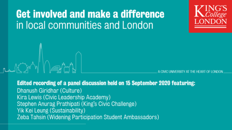 Thumbnail for Get involved and make a difference in local communities and London