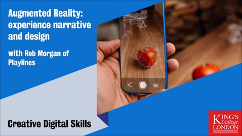 Thumbnail for Augmented Reality: experience narrative and design