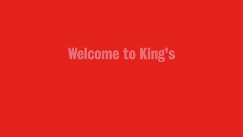 Thumbnail for entry Welcome to Kings: What to expect during Welcome Week