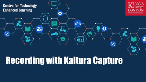 Thumbnail for entry Recording with Kaltura Capture