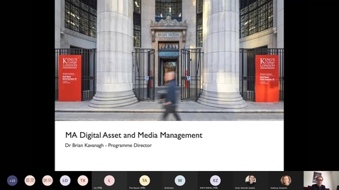 Thumbnail for entry MA Digital Asset &amp; Media Management - Postgraduate Offer Holder Event