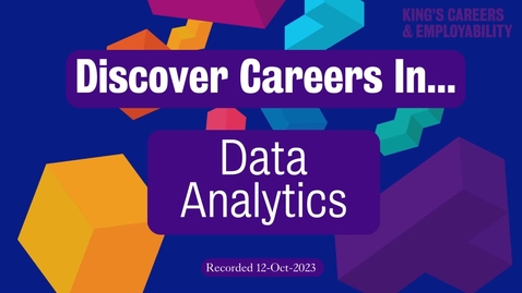 Thumbnail for Discover Careers In Data Analytics