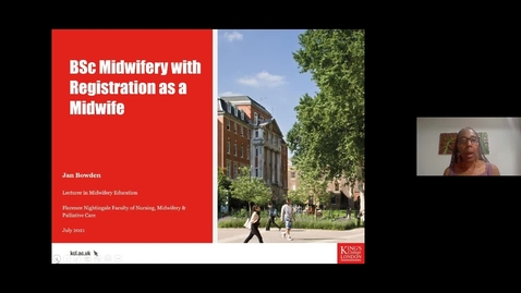 Thumbnail for Undergraduate Virtual Open Week: Introduction to Midwifery