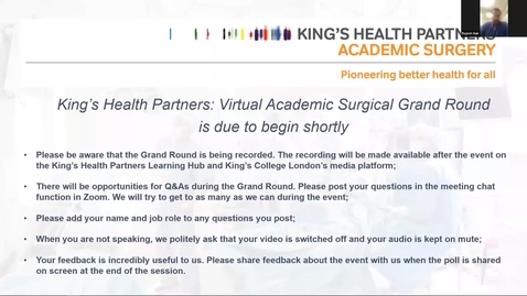 Thumbnail for entry Academic Surgical Grand Round - 24 November