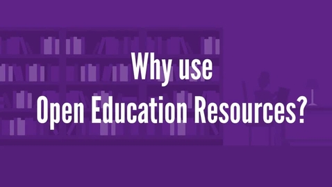 Thumbnail for Why use OER resources?