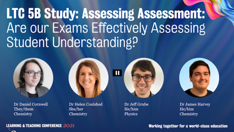 Thumbnail for entry Assessing Assessment – Are our Exams Effectively Assessing Student Understanding?