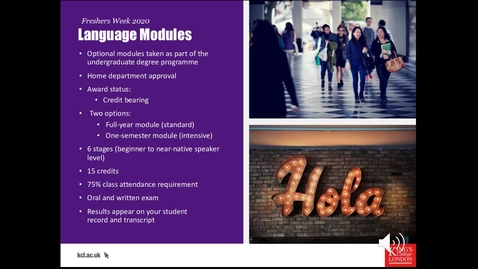 Thumbnail for About Language Modules with the Modern Language Centre