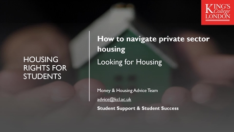 Thumbnail for How to Navigate Private Sector Housing Part 1 - Beginning your search