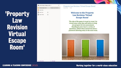 Thumbnail for Property Law Revision Virtual Escape Room