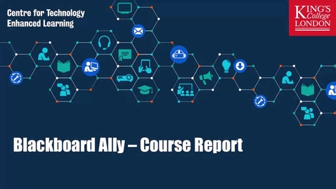 Thumbnail for Blackboard Ally Course Report