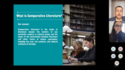 Thumbnail for entry Undergraduate Virtual Open Week July 2022: Introduction to Comparative Literature