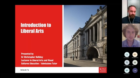 Thumbnail for entry Undergraduate Virtual Open Week: Introduction to Liberal Arts - July 2022