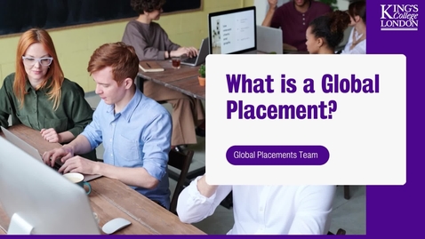 Thumbnail for What is a placement? Global Placements