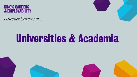 Thumbnail for Discover Careers in: Universities &amp; Academia (2025)