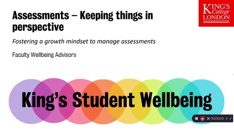 Thumbnail for Assessments - Keeping things in perspective