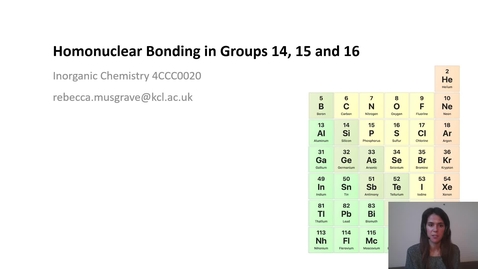 Thumbnail for entry An introduction to homonuclear bonding