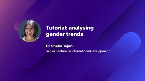 Thumbnail for Tutorial: analysing gender trends