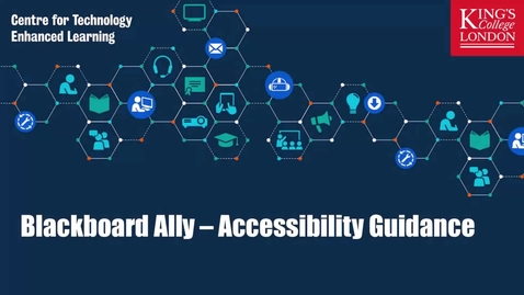 Thumbnail for Blackboard Ally Accessibility Dials and Guidance