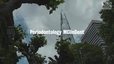 Thumbnail for entry Periodontology MClinDent | King's College London