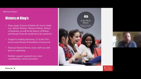 Thumbnail for Undergraduate Virtual Open Week: Introduction to History