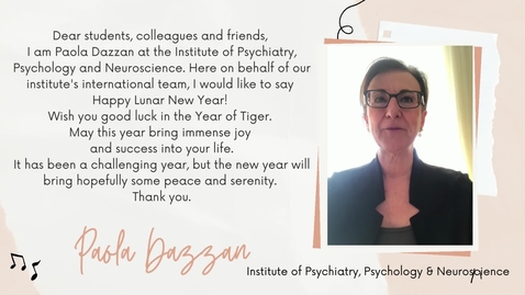Thumbnail for Happy Lunar New Year Message from IoPPN Senior Leaders