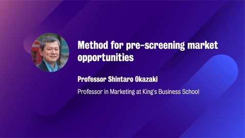 Thumbnail for entry Marketing_M8_W3_Method for pre-screening market opportunities