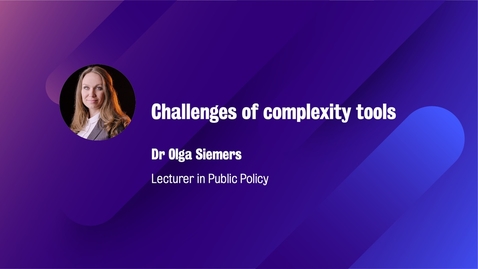 Thumbnail for ISFG_Slot 3_Embracing Uncertainty_3.2_Part 2_Challenges of using complexity tools