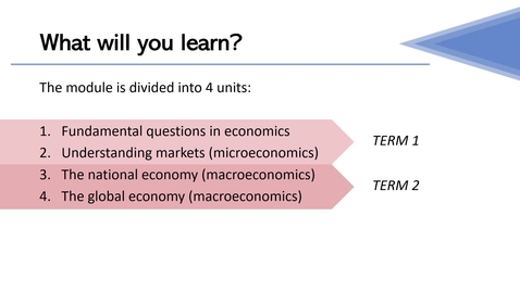 Thumbnail for entry King's International Foundation - Economics - Module Overview