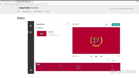 Thumbnail for How to Launch the Kaltura Editor