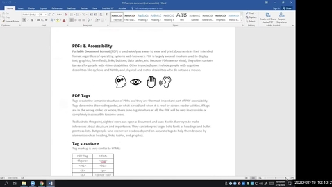 Thumbnail for Intro to PDF Accessibility