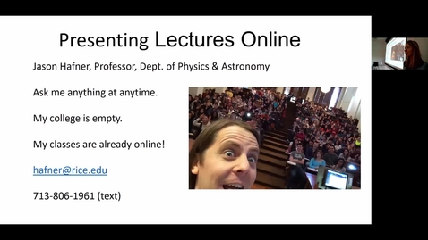 Thumbnail for Presenting Lectures Online