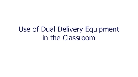 Thumbnail for entry Use of Dual Delivery Equipment v2.0