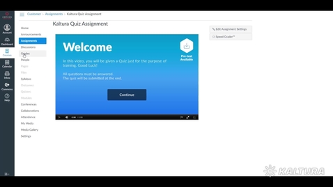 Thumbnail for Interactive Video Quiz Gradebook in Canvas